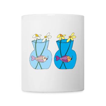 Fish in a jar of 2 - Mug - white - Front