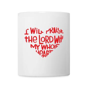 With my whole heart - Mug - white - Front