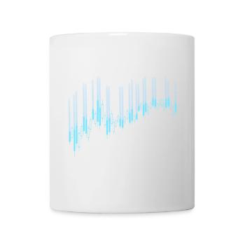 Graphique en chandelier - Mug blanc - blanc - Devant