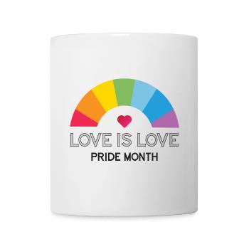 L’amour est l’amour. Mois de la fierté. - Mug blanc - blanc - Devant