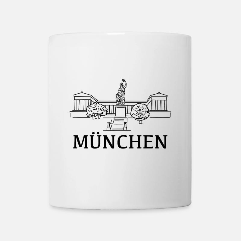 Bavaria Munich City Silhouette - Mug - white
