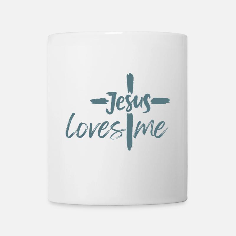 Jesus loves me - Mug - white