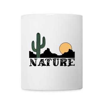 Natur und Schwarze Wüste - Tasse - Weiß - Vorne