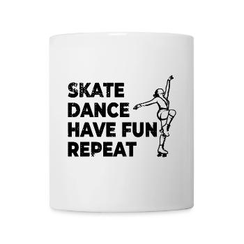Skating, dancing, having fun, repeating - Mug - white - Front