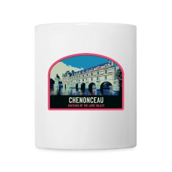 Château de Chenonceau, Vallée de la Loire, France - Mug blanc - blanc - Devant