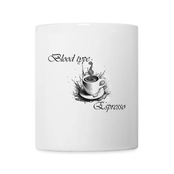 Groupe sanguin Espresso 2 - Mug blanc - blanc - Devant