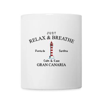 Gran Canaria, Phare de Punta de Sardina, Détendez-vous - Mug blanc - blanc - Devant