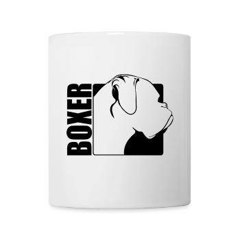 Boxer Profile Dog Dogs Wilsigns - Mug - white - Front