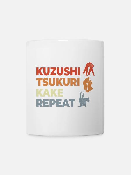 Judo Techniken - Tasse - Weiß