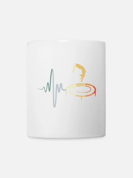 Vintage Trampolinspringen Kind - Tasse - Weiß