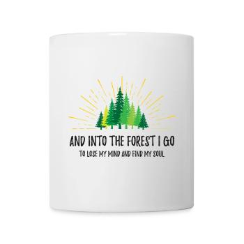 Et je vais dans la forêt - Mug blanc - blanc - Devant