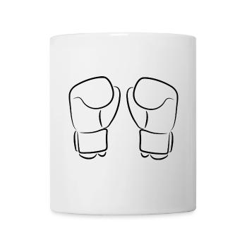 Gants de kickboxing - Mug blanc - blanc - Devant