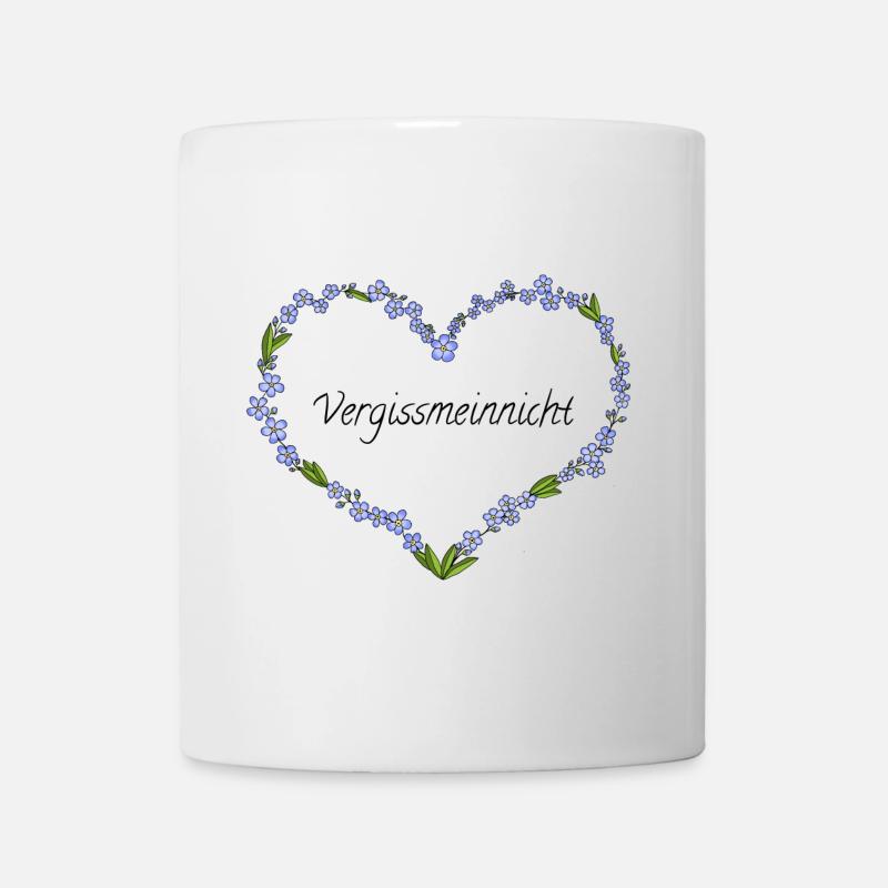Vergissmeinnicht - Tasse - Weiß