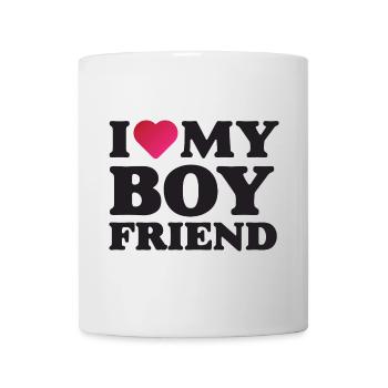 J’aime mon petit ami - Mug blanc - blanc - Devant