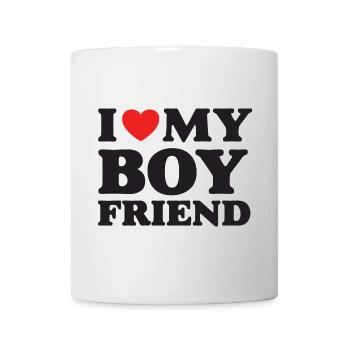 J’aime mon petit ami - Mug blanc - blanc - Devant