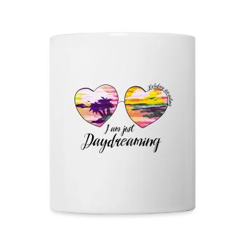 Daydreaming Heart Sunglasses Summer Art - Tasse - Weiß - Vorne