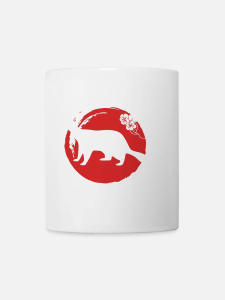 Marten Silhouette Japanese - Mug - white