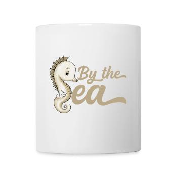 Au bord de la mer « ByeTheSea » hippocampe - Mug blanc - blanc - Devant