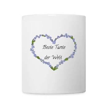 Beste Tante der Welt - Tasse - Weiß - Vorne