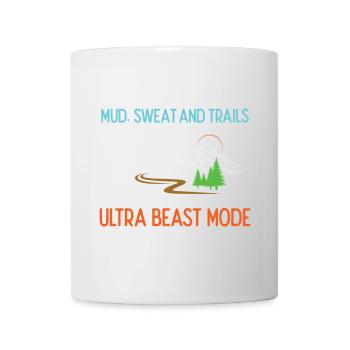 Ultra Running - Boue, sueur et sentiers - Mug blanc - blanc - Devant