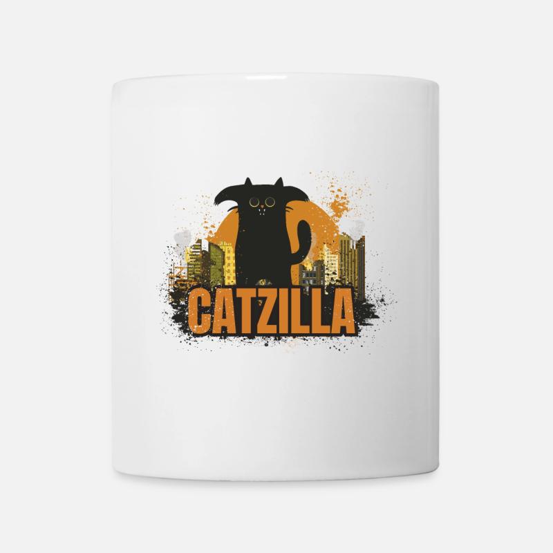 Catzilla. Monstre félin - Mug blanc - blanc