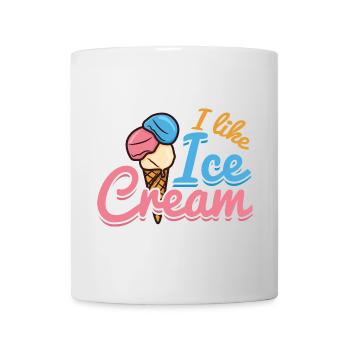 Amour de la crème glacée - Mug blanc - blanc - Devant