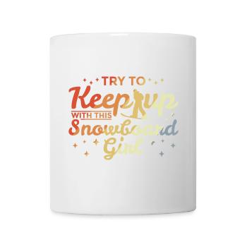 Snowboard Mädchen - Tasse - Weiß - Vorne