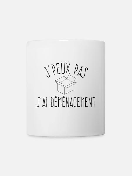 J'peux pas j'ai déménagement - L'excuse classique - Mug blanc - blanc