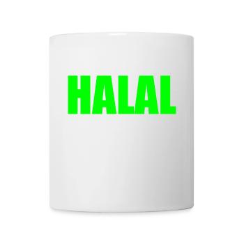 Halal - Tasse - Weiß - Vorne