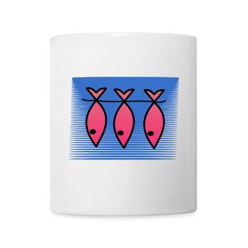 POISSON. POISSON D'AVRIL. VACANCES. ETE. HUMOUR - Mug blanc - blanc - Devant