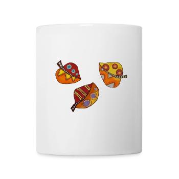 herbstblätter - Tasse - Weiß - Vorne