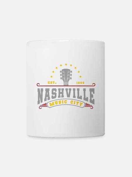 Nashville Tennessee Music | Colors changeable - Mug - white