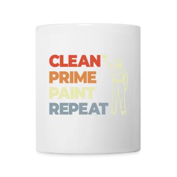 Clean Prime Paint Repeat - Mug - white - Front