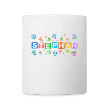 STEPHAN colourful cubes - Tasse - Weiß - Vorne
