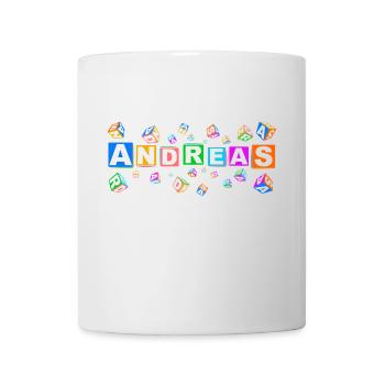 ANDREAS colourful cubes - Tasse - Weiß - Vorne