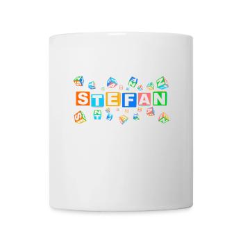 STEFAN colourful cubes - Tasse - Weiß - Vorne