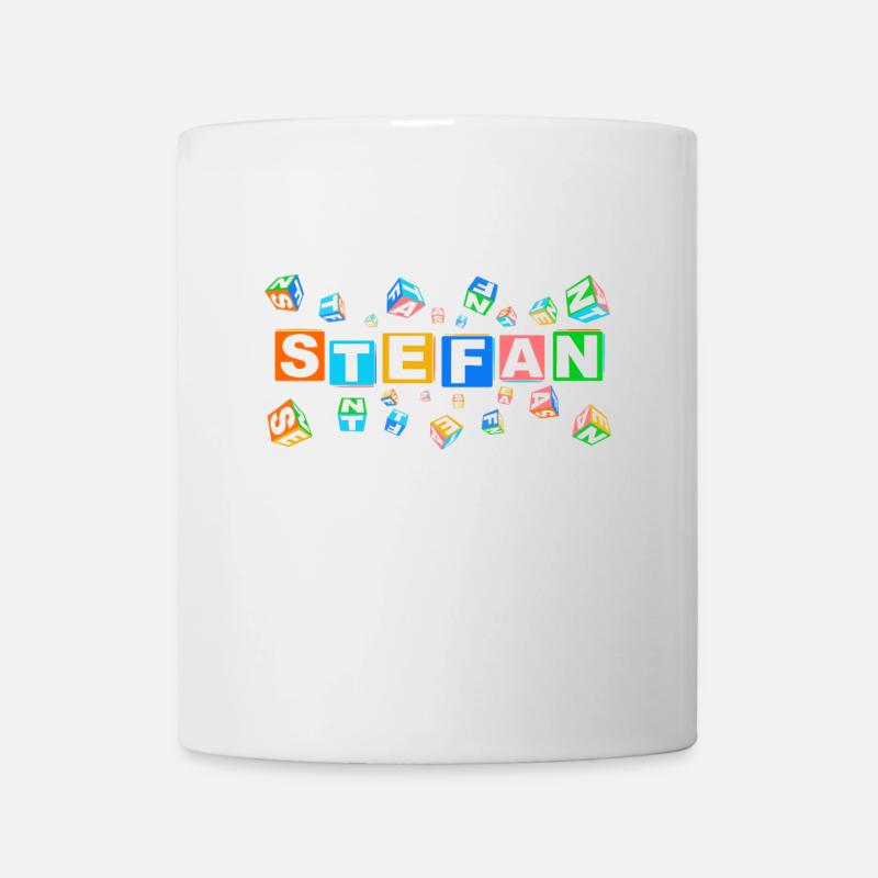 STEFAN colourful cubes - Tasse - Weiß
