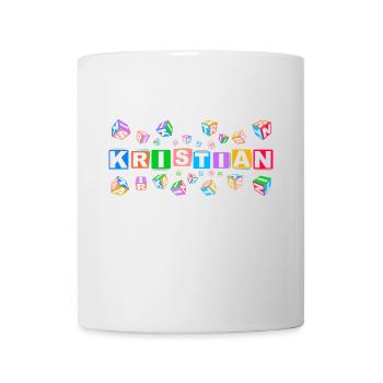 KRISTIAN colourful cubes - Tasse - Weiß - Vorne
