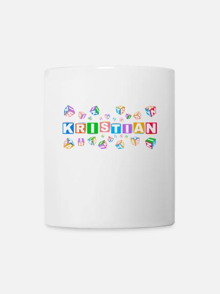 KRISTIAN colourful cubes - Tasse - Weiß