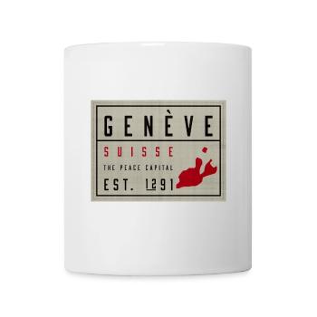 Genève Suisse Peace Capital Vintage - Mug - white - Front