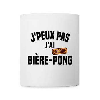 J'peux pas j'ai encore Bière-pong - Mug blanc - blanc - Devant