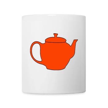 Teapot Tea Pot Breakfast Enjoyment Drink - Mug - white - Front