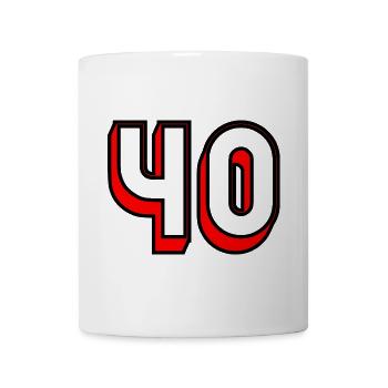 ANNIVERSARY. HAPPY BIRTHDAY. HAPPY BIRTHDAY. - Mug - white - Front