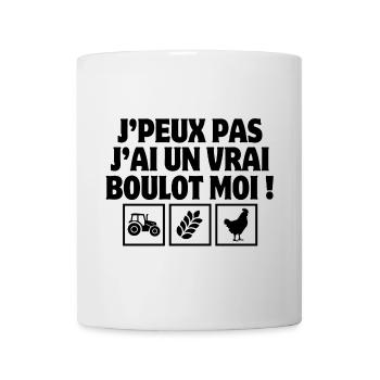 agriculteur, paysan, fermier, fermière - Mug blanc - blanc - Devant