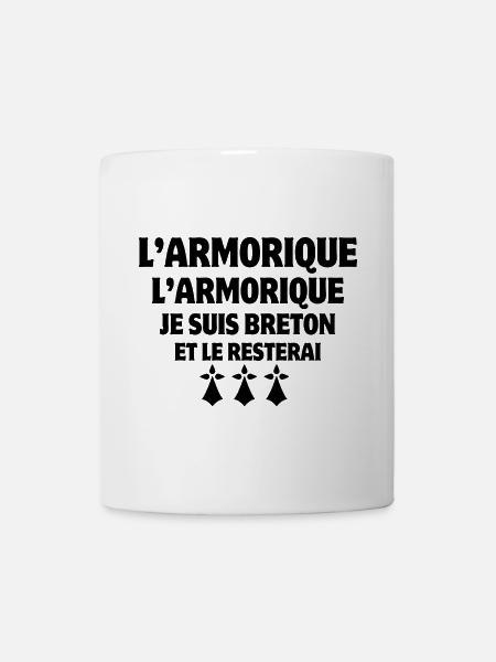 Bretagne, je suis Breton, Armorique - Mug blanc - blanc