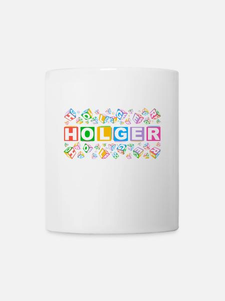 HOLGER colourful cubes - Tasse - Weiß