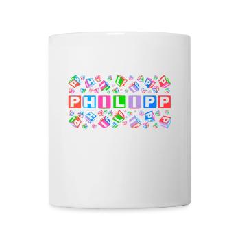 PHILIPP colourful cubes - Tasse - Weiß - Vorne