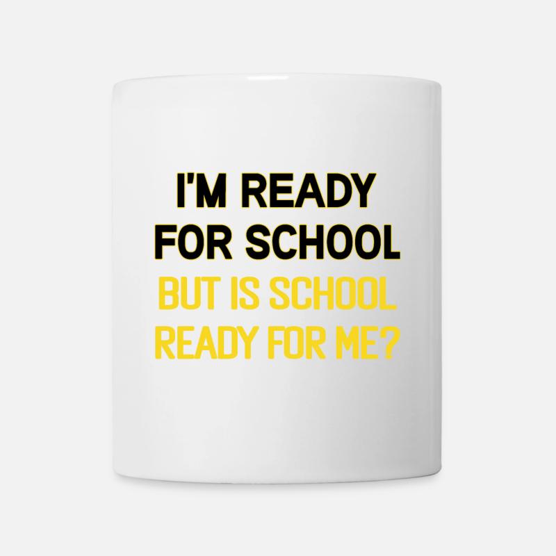 Conception de citation humoristique pour la rentrée scolaire - Mug blanc - blanc