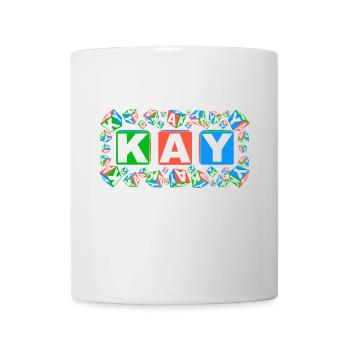 KAY colourful cubes - Tasse - Weiß - Vorne