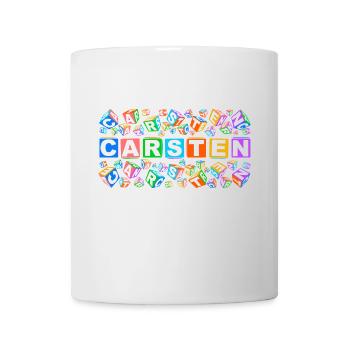 CARSTEN colourful cubes - Tasse - Weiß - Vorne